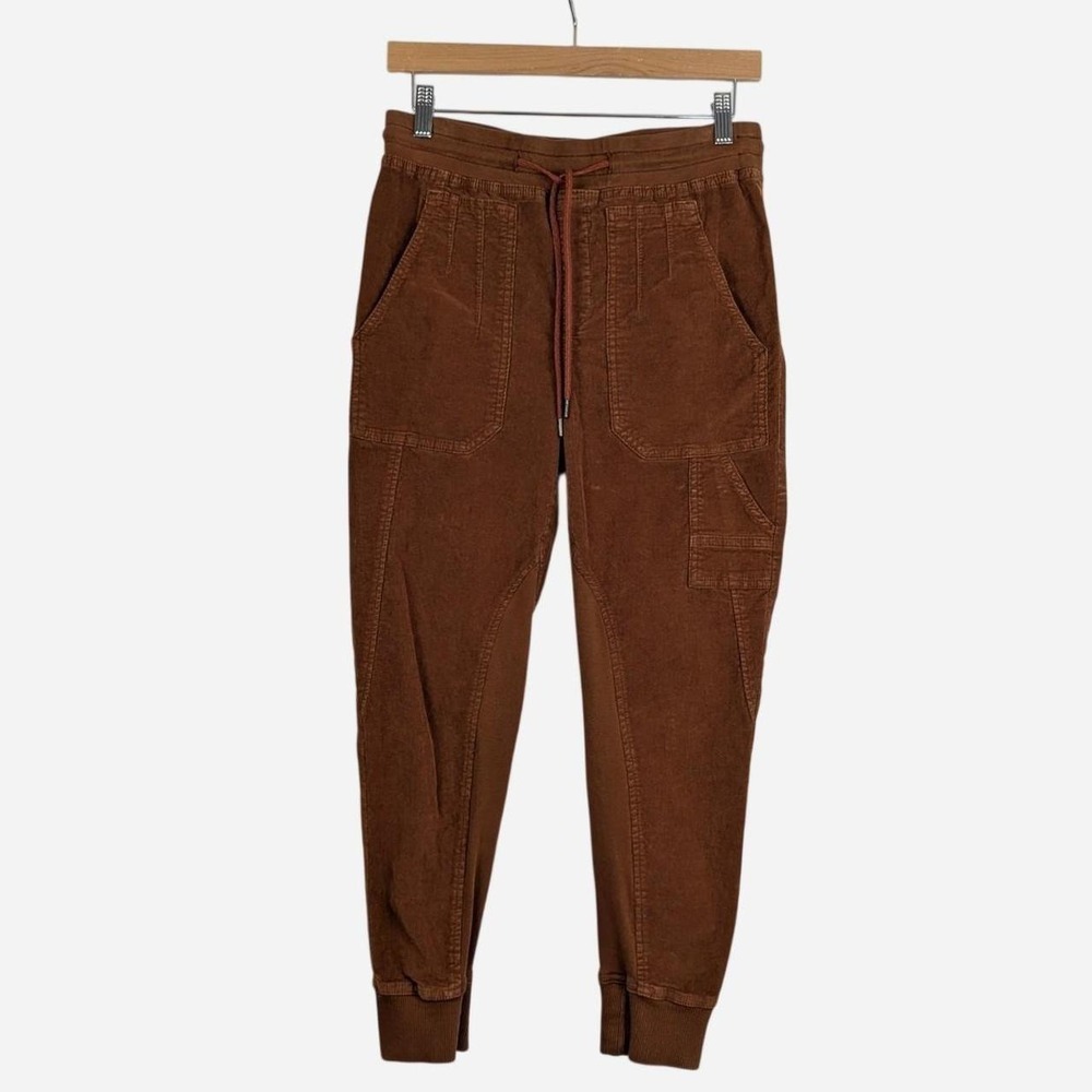 Anthropologie Leigh Corduroy Jogger Pants Burnt Orange Size XS - Picture 3 of 9